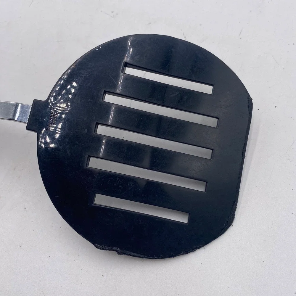 EKCO Black Nylon Slotted Turner Spatula Stainless Steel Handle 11.5
